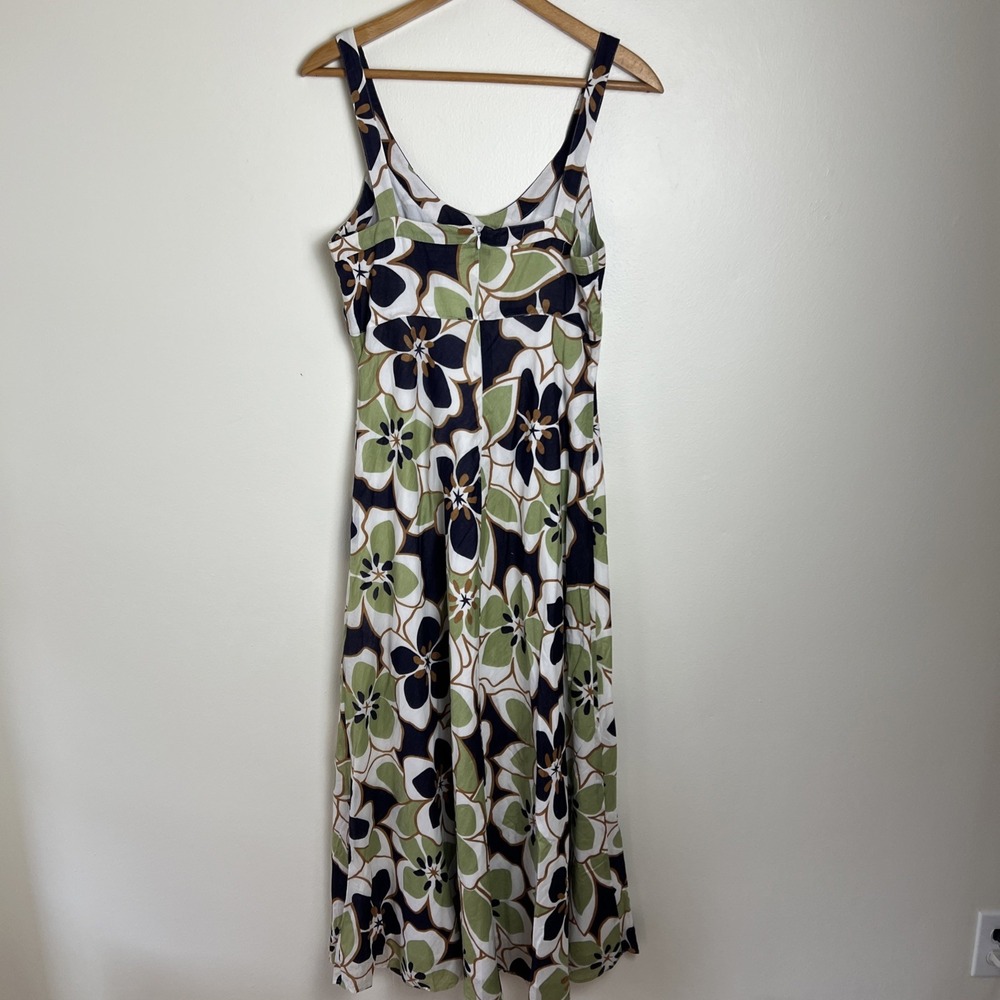 Mercer & Madison Y2K Babydoll Dress Sz 8 Midi Sundress Floral Flare Summer Surf - Picture 5 of 12